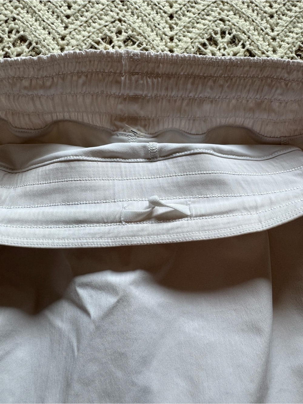Lululemon Hotty Hot High-Rise Skirt Size 6 White Skort Biker Shorts Tennis Skirt - Picture 11 of 12